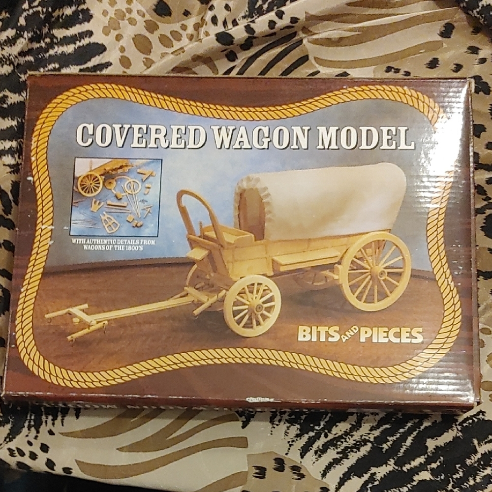 Bits and Pieces Covered Wagon Model - Brown